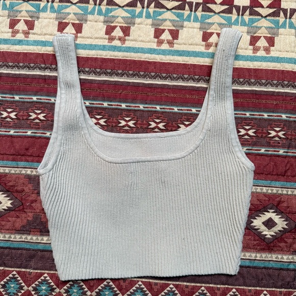 Babaton Light cream Ribbed Crop Top XXS - Picture 5 of 5